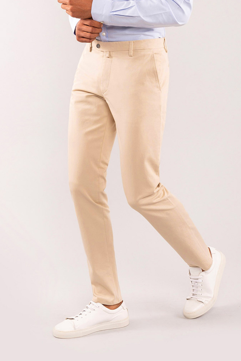 Pantalon chino - Ombre - Pour Homme - Beige clair Beige clair