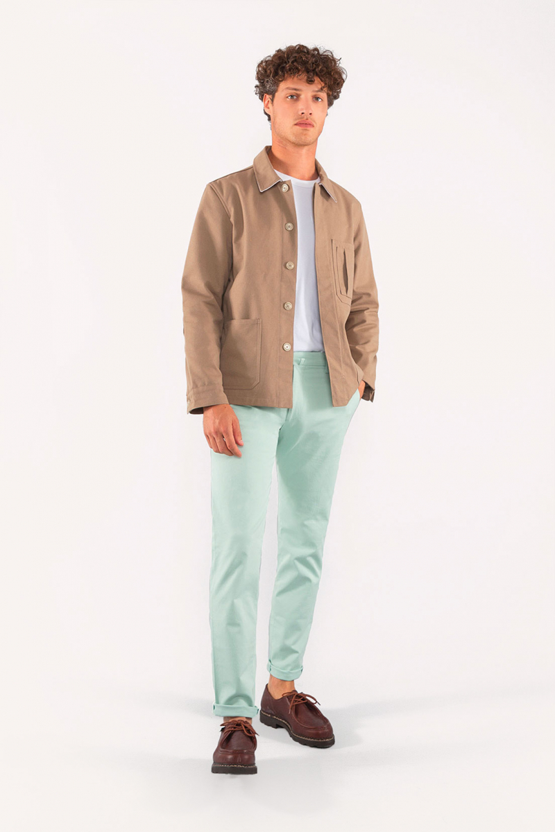 Oven Toepassen vervormen Pantalon Chino Vert pastel Homme | LePantalon